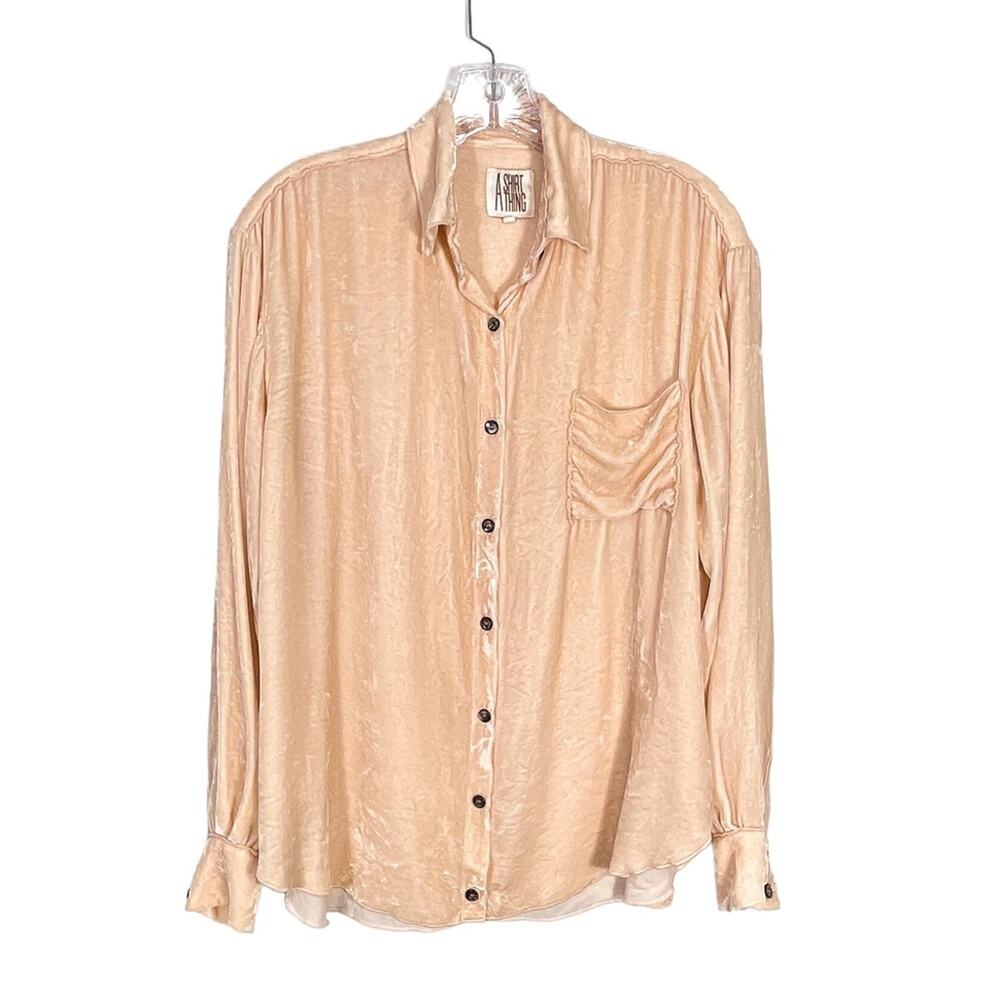 A Shirt Thing Velvet Duke Top